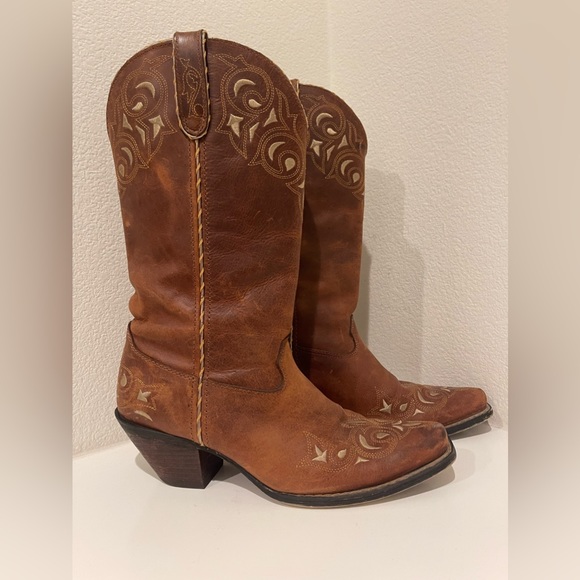 Brown Western Leather Boots - Picture 1 of 5